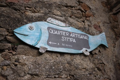 France, Bretagne, Morbihan, la roche bernard, vilaine, ville, port, village artisanat, enseigne, poisson,