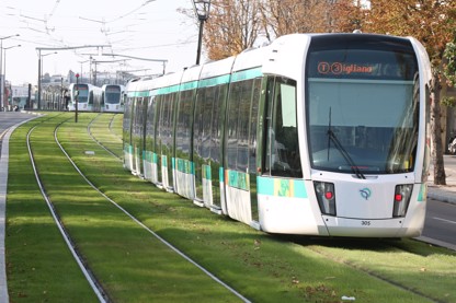 France, Paris 15e, tramway, boulevards des marechaux, RATP, tramway, entre pont du garigliano et balard