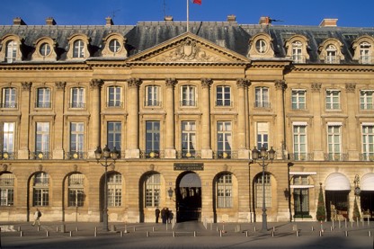 France, Paris 1e, 13 place vendome, hotel de bourvallais, ministere de la justice, chancellerie, hotel particulier, etat, institution, monument historique,