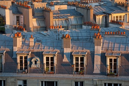 Montmartre,Vues sur les toits depuis les alentours du Sacré Coeur