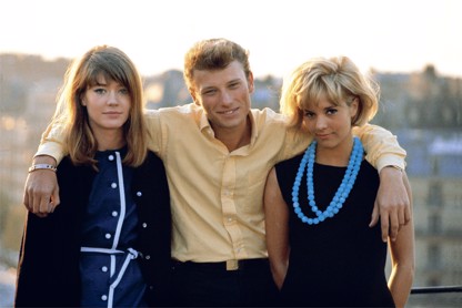 Françoise Hardy, Johnny Hallyday et Sylvie Vartan, 1963