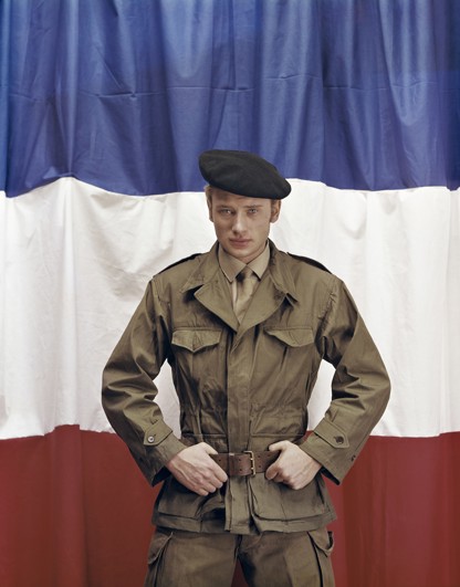 Johnny Hallyday in uniform