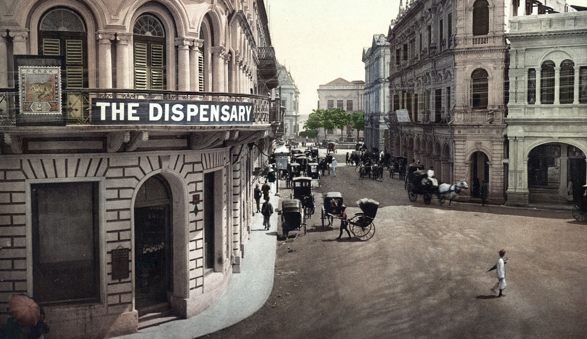Singapore. Battery Road, Historic, digitally restored reproduction from a 19th century original, Record date not stated