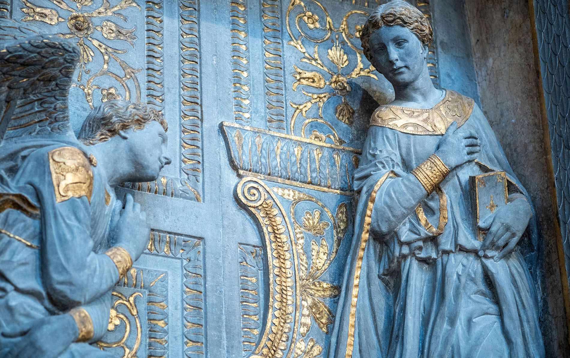 Annunciation by Donatello (c. 1433-35) Santa Croce, Florence