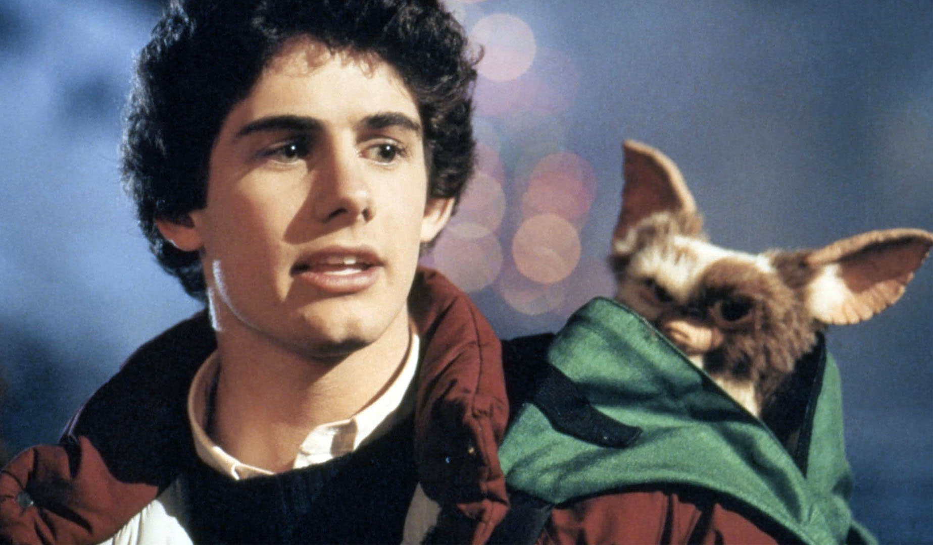 GREMLINS 1984 Warner Bros. film with Zach Galligan as Billy Peltzer