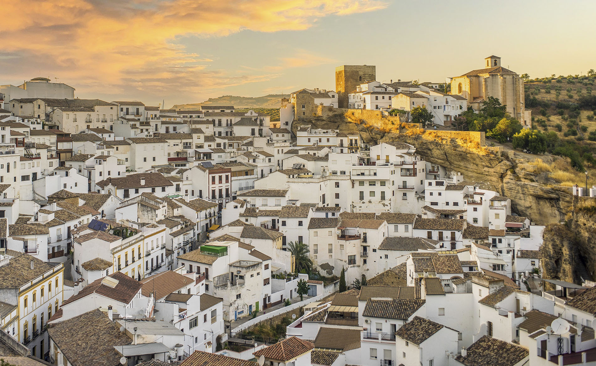White washed architecture of Setenil de las Bodegas