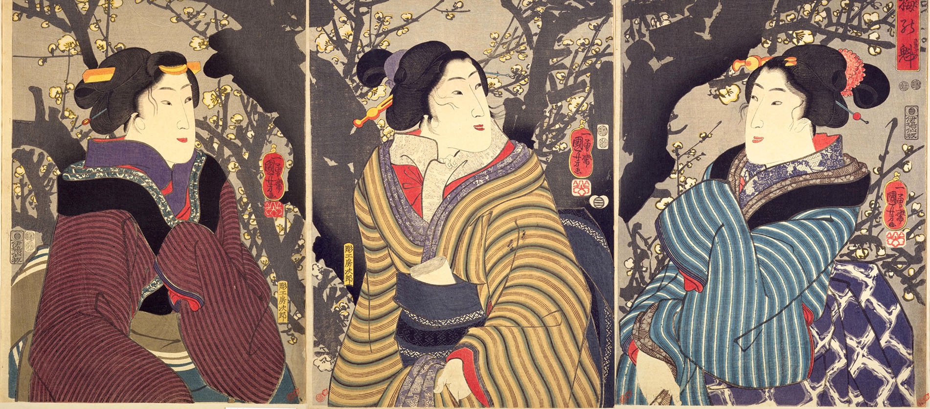 The First Plum Blossoms of Spring (Ume no sakigake), 1848-1849. Private Collection.