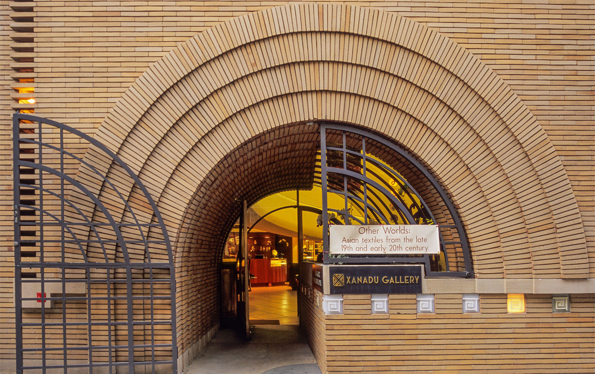 Frank Lloyd Wright's V.C. Morris Gift Store, San Francisco, California, formerly home to Xanadu Gallery. Now occupied by Isaia menswear store. 2005 view.