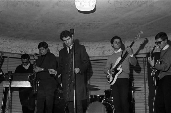 Eddy Mitchell, Aldo Martinez et Jacques Dutronc, 1965