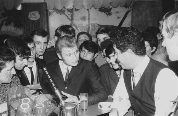 Johnny Hallyday and Henri Leproux, 1965