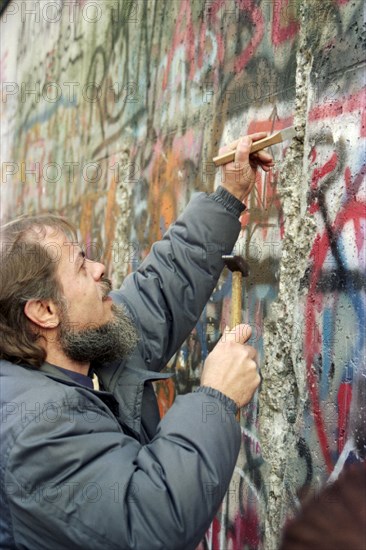 Berlin après la chute du Mur, en novembre 1989