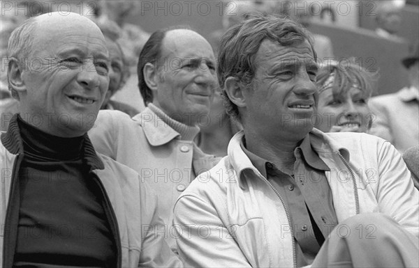 Michel Audiard and Jean-Paul Belmondo, 1979