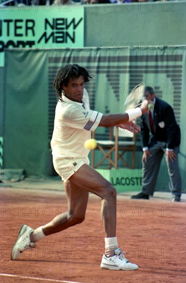 Yannick Noah, tournoi de Roland-Garros 1990