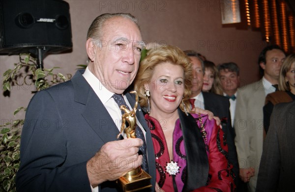 Anthony Quinn et son épouse Jolanda Addolori