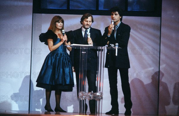 Jean-Luc Lahaye with Chantal Goya and Jean-Jacques Debout