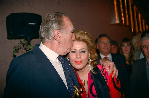 Anthony Quinn et son épouse Jolanda Addolori