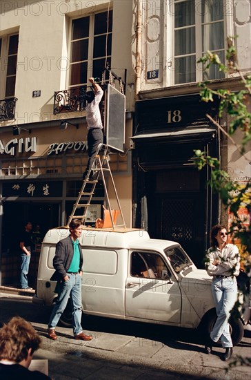 Scène de rue à Paris