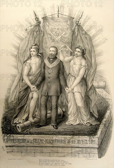 Display of Freemasonry on 29th April 1871