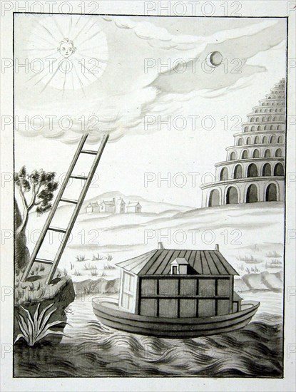 L’Arche de Noé, l’échelle à cinq barreaux et la Tour de Babel