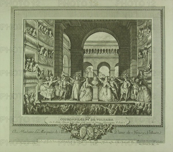 Coronation of Voltaire on 30th March 1778