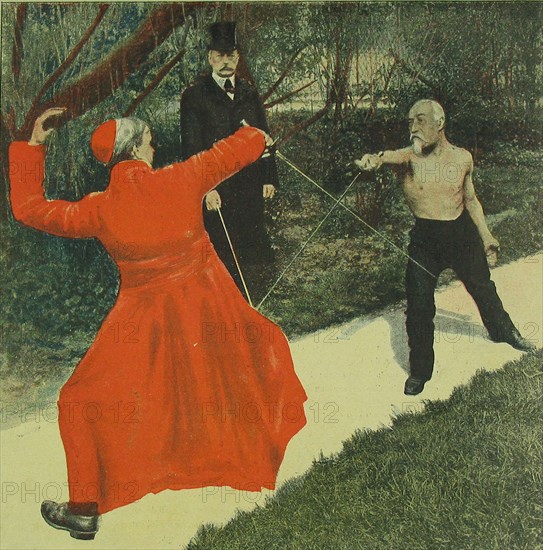 Sword duel between the Church and the civilian