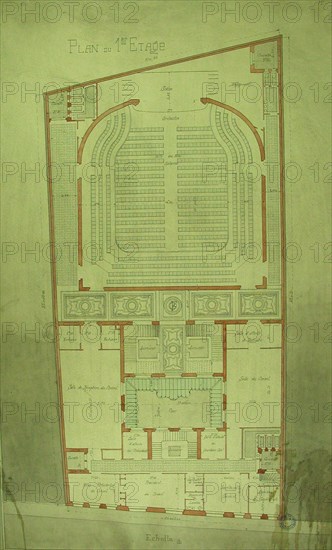 Plans du Grand Orient de France, 1er étage