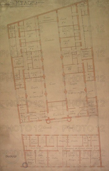 Plans du Grand Orient de France, 4e étage