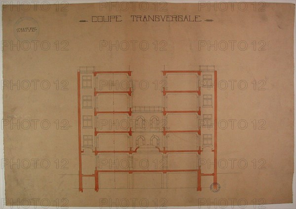 Plans du Grand Orient de France, coupe transversale