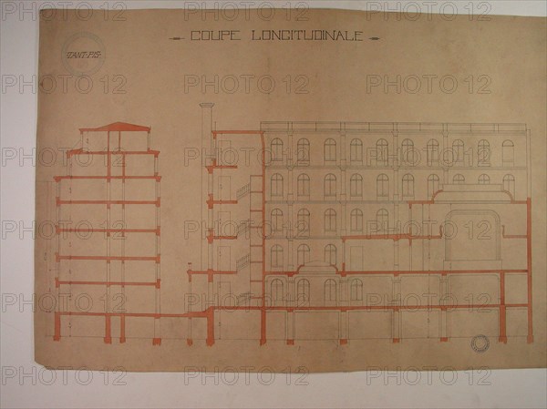 Plans du Grand Orient de France, coupe longitudinale