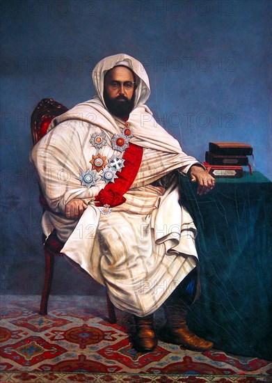 Portrait of Abd El Kader, by Simon Agopian