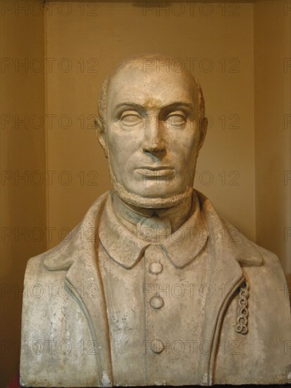 Plaster bust of Victor Schoelcher.