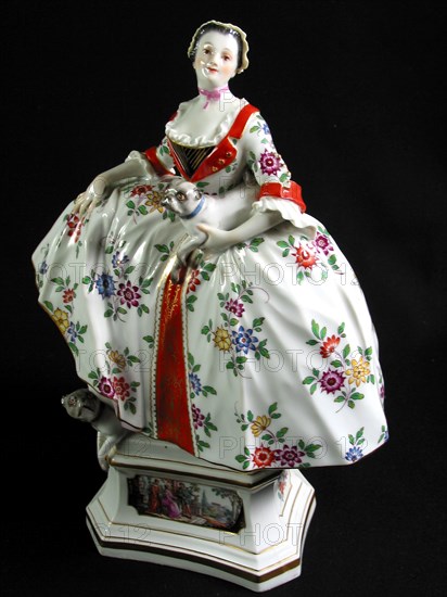 Figurine en porcelaine Saxe dite de Meissen