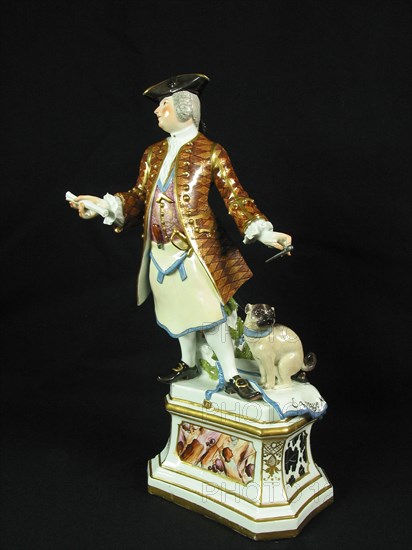 Figurine en porcelaine Saxe dite de Meissen