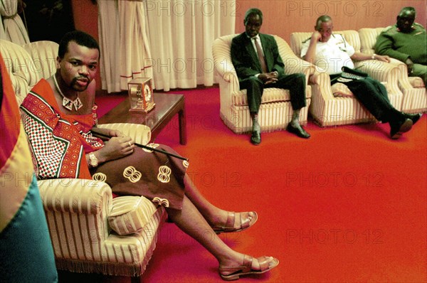 Le Roi Mswati III lors d'une interview en 1997