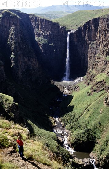 VIEW OF MALTSUNYANE FALLS, LESOTHO