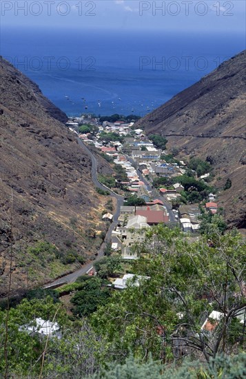 AERIAL OF JAMESTOWN, ST HELENA