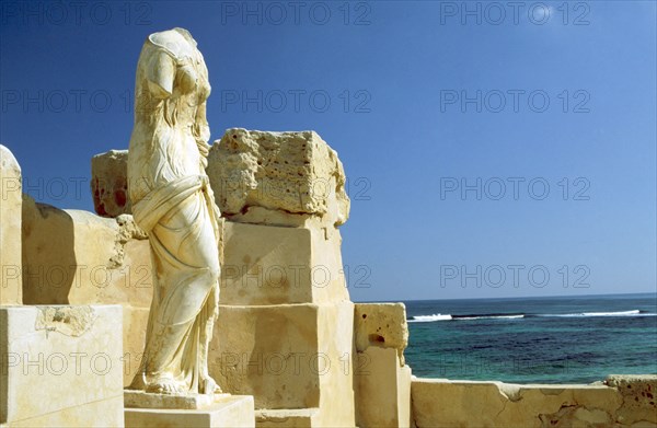 SCULPTURE, SABRATHA, WESTERN LIBYA