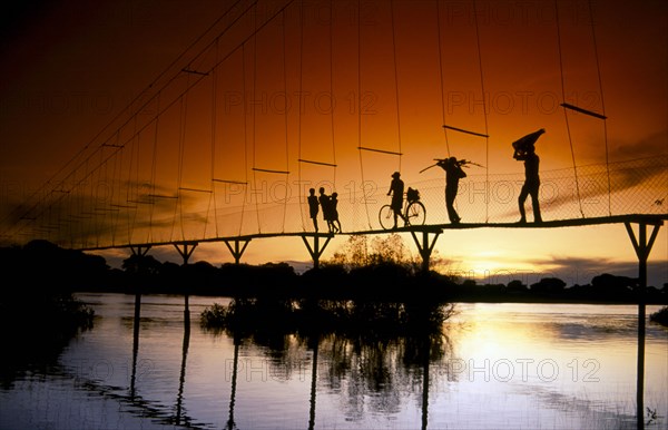 BRIDGE NEAR CHINYINGI MISSION STATION, WESTERN ZAMBIA, ZAMBIA