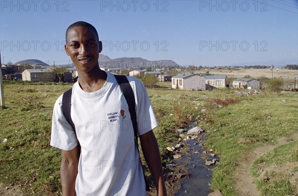 Young man, Mashaeng Township, Fouriesburg