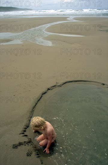 Paddling in beach pools