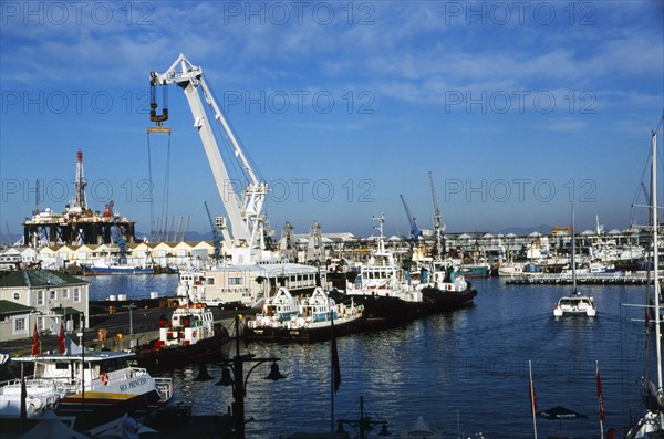 Cranes and boats