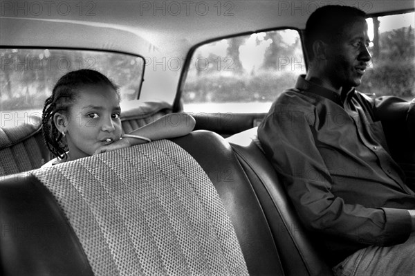 Girl in car