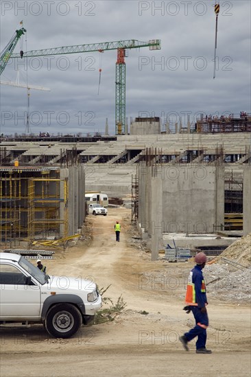 Construction of the Nelson Mandela Bay Stadium in Port Elizabeth is underway. The stadium in the Eastern Cape will host seven matches, including one of the semi-finals. It is a new stadium, being built especially for the 2010 FIFA World Cup‚ 2010 Soccer World Cup.