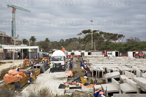 Construction of the Nelson Mandela Bay Stadium in Port Elizabeth is underway. The stadium in the Eastern Cape will host seven matches, including one of the semi-finals. It is a new stadium, being built especially for the 2010 FIFA World Cup‚ 2010 Soccer World Cup.