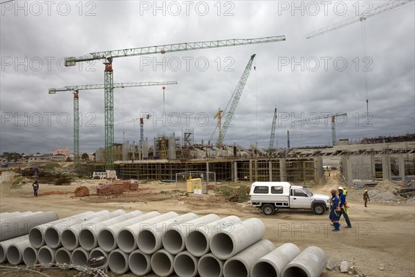 Construction of the Nelson Mandela Bay Stadium in Port Elizabeth is underway. The stadium in the Eastern Cape will host seven matches, including one of the semi-finals. It is a new stadium, being built especially for the 2010 FIFA World Cup‚ 2010 Soccer World Cup.