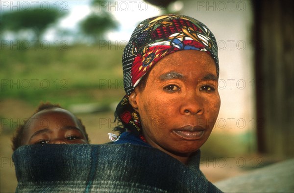 Zulu mother and baby