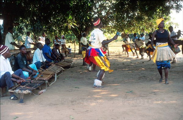 Chope musicians playing timbila music