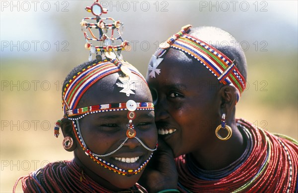 AB0039, Kenya, 1990's: Samburu Girls.
Photo: Andrew Bannister/South