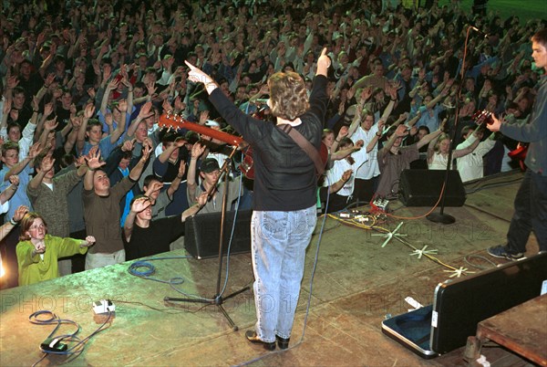 Pietermaritzburg, KwaZulu Natal, South Africa, 2000
christianity, christians, singing, conference, worship, youth, churches, praise, religion