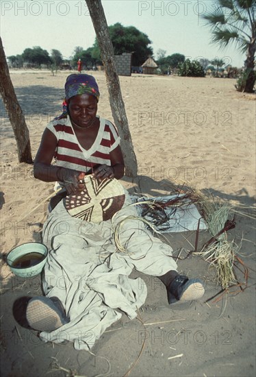 Lady Basket Weaving